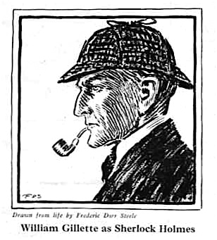 William Gillette as Sherlock Holmes
