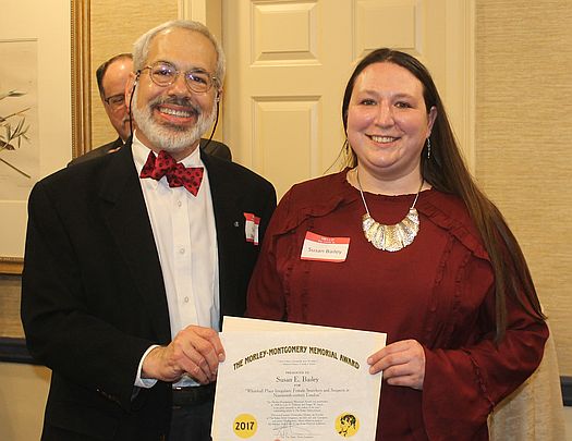 Susan E. Bailey receives the 2017 Morley-Montgomery Award