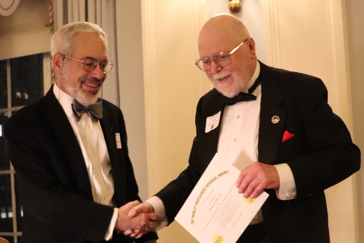 Russell Merritt receives the 2021 Morley-Montgomery Award
